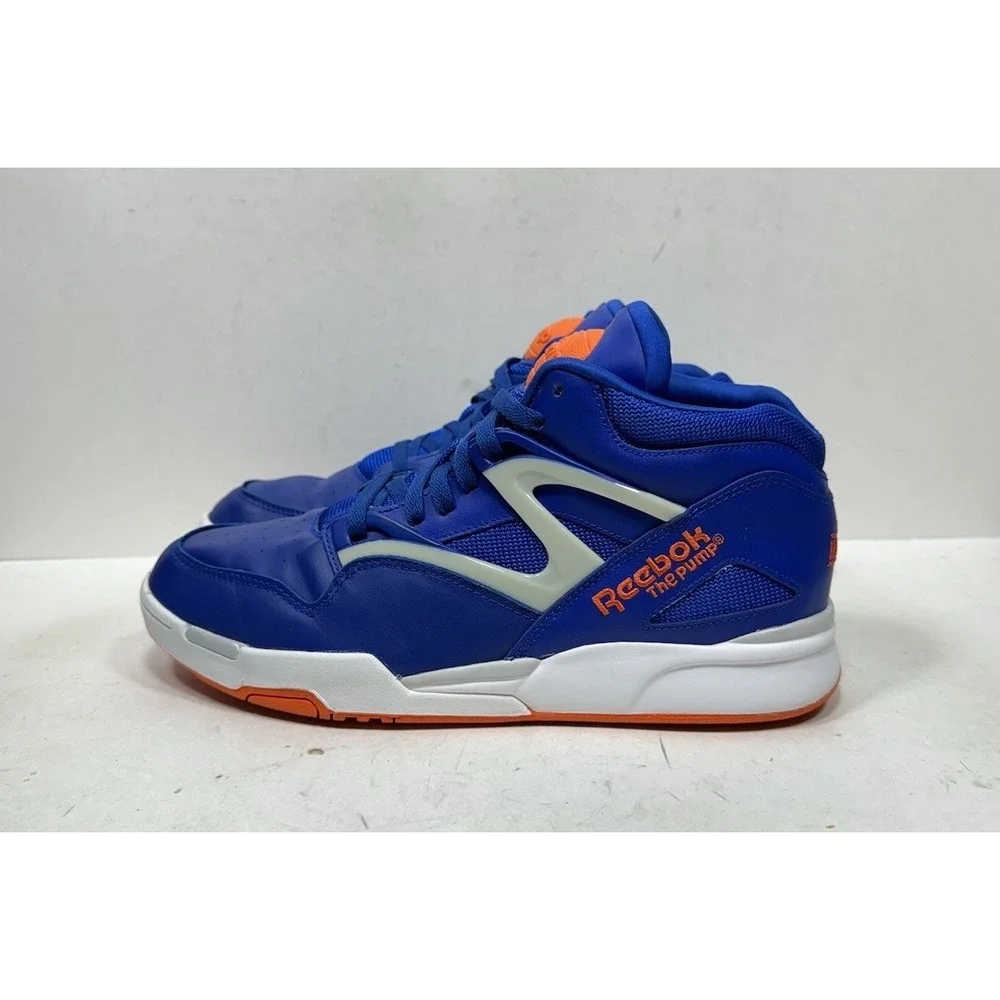 Reebok Pump Omni Lite New York Knicks Mid Top Sneakers Blue M42972 Men's Size 12